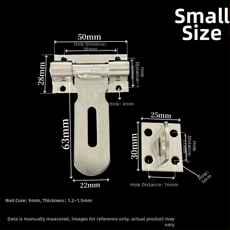 Horizontāla slēdzene no nerūsējoša tērauda, modelis 2,5 collas