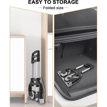 Krepšinių priedai: sulankstoma rankena su ratukais, ABS medžiaga