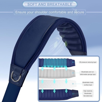 Universali rankinės dirželis su stora neopreno apdaila, ABS medžiaga, bagažo priedai