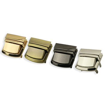 Táska zár - Fém négyzet alakú zár, Yongrun 102312, Bőrönd-kiegészítők