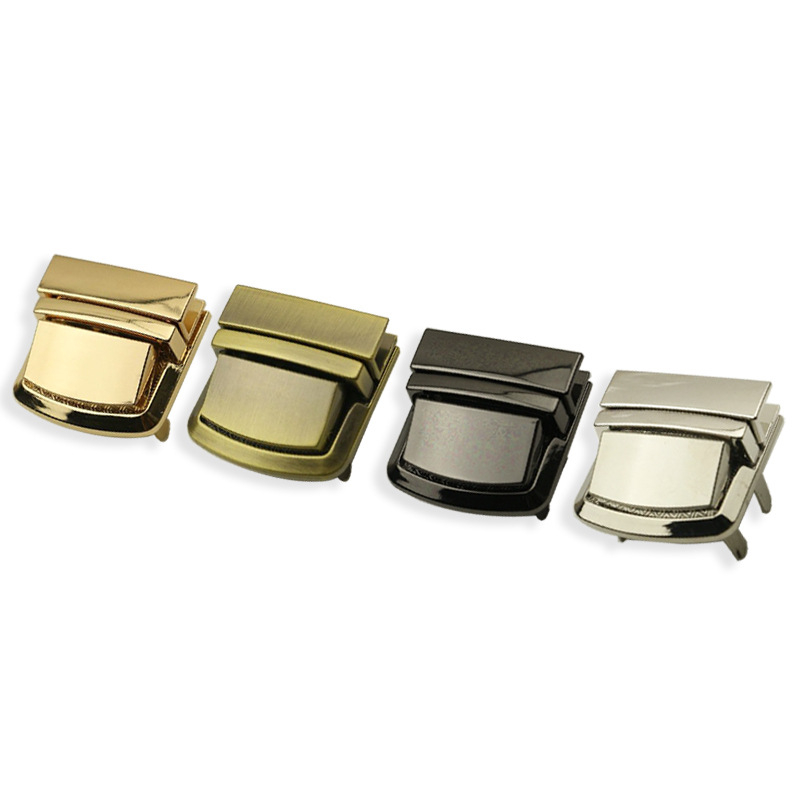 Táska zár - Fém négyzet alakú zár, Yongrun 102312, Bőrönd-kiegészítők