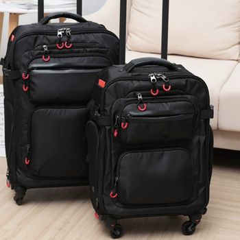 GA gurulós utazó hátizsák, könnyű kerekekkel, Oxford anyag, uniszex, zipzáras nyitás