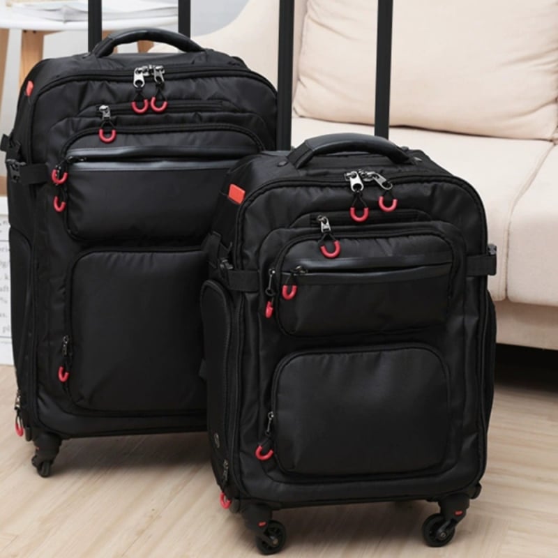 GA gurulós utazó hátizsák, könnyű kerekekkel, Oxford anyag, uniszex, zipzáras nyitás