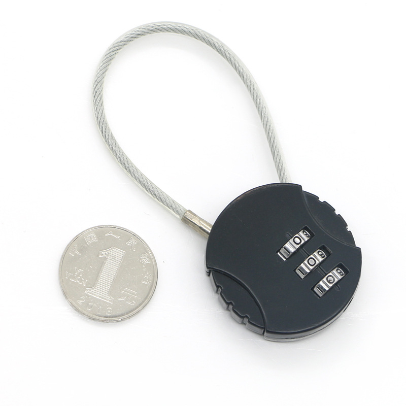 Fanfu S815 lagaminų užtrauktuko spyna - apskrito tipo spyna, slaptažodžio užraktas, cinko lydinys