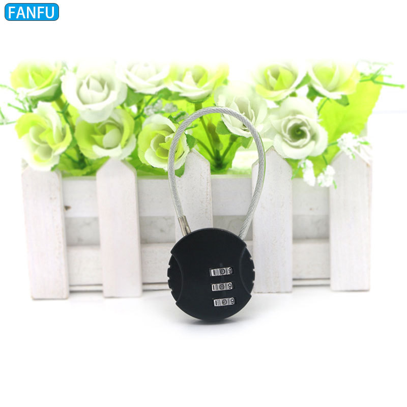 Fanfu S815 lagaminų užtrauktuko spyna - apskrito tipo spyna, slaptažodžio užraktas, cinko lydinys