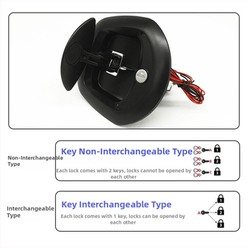 Scott A7892-411a Cinka sakausējuma instrumentu kastes aizslēdzamā aizslēdzība kravas automašīnām – atslēgas stila bloķēšana, regulējams T-veids, piemērots RV, modifikētām un īpašām transportlīdzekļiem
