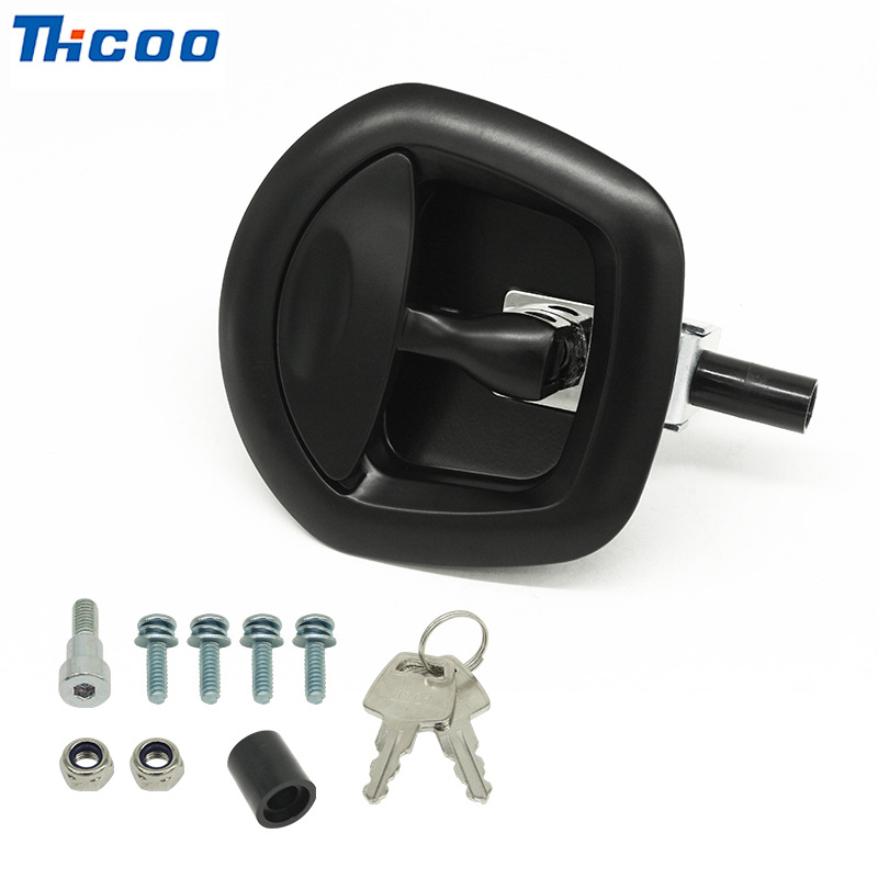 Scott A7892-411a Cinka sakausējuma instrumentu kastes aizslēdzamā aizslēdzība kravas automašīnām – atslēgas stila bloķēšana, regulējams T-veids, piemērots RV, modifikētām un īpašām transportlīdzekļiem