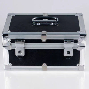 Cutie de depozitare din aliaj de aluminiu, cu încuietori duble și parolă, pentru documente și ștampile (0-5L)