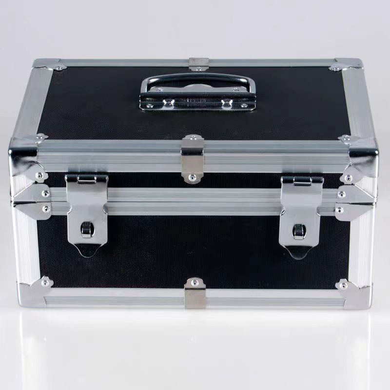 Cutie de depozitare din aliaj de aluminiu, cu încuietori duble și parolă, pentru documente și ștampile (0-5L)