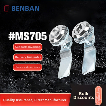 MS705 cilindriskā slēdzene no cinka sakausējuma, spārnu formas dizains, piemērots skapjiem un sadales kastēm