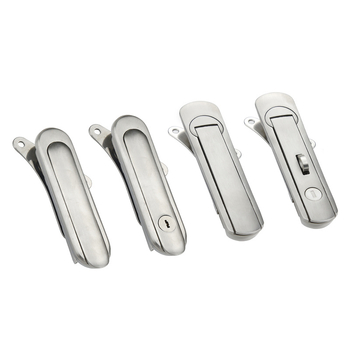 AB402 plakā slēdzene skapim, nerūsējošais tērauds, ar atslēgu, uzstādīšana ar slotu