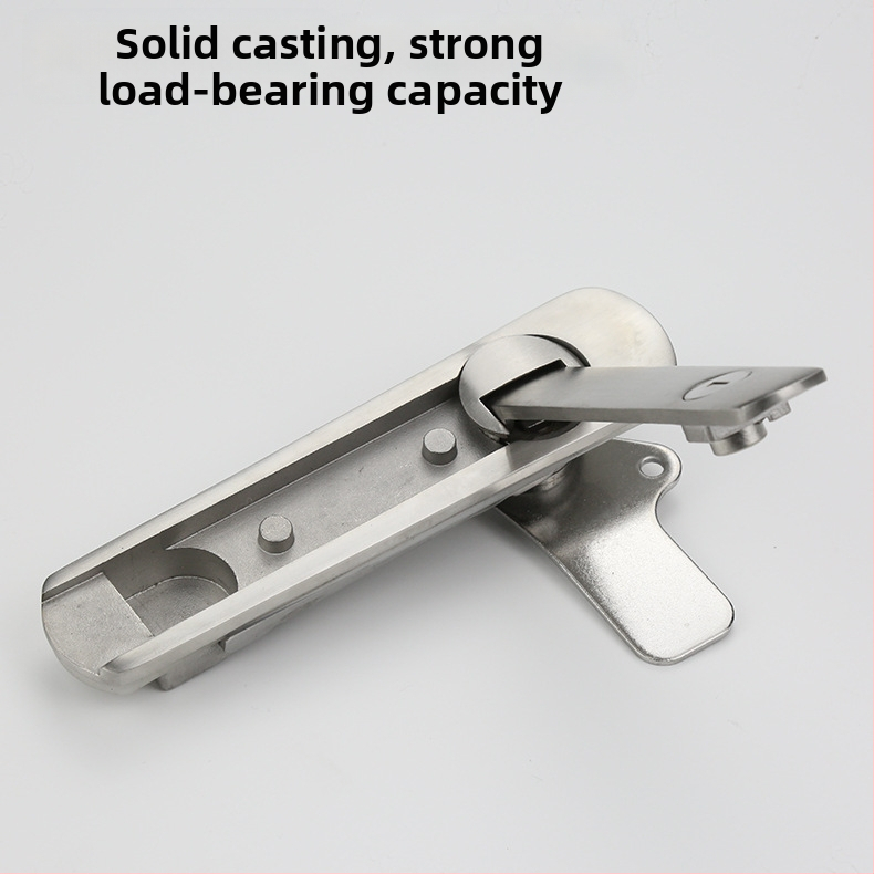 AB402 plakā slēdzene skapim, nerūsējošais tērauds, ar atslēgu, uzstādīšana ar slotu