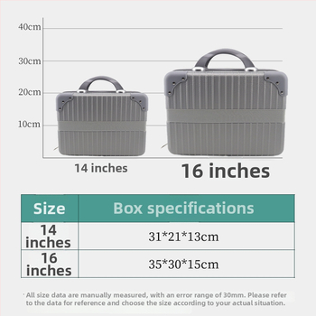 ABS materjalist kosmeetika reisikott lennuki tüüpi ratastega, tõmblukuga avamine, veekindel ja kulumiskindel, laiendatava kihiga.