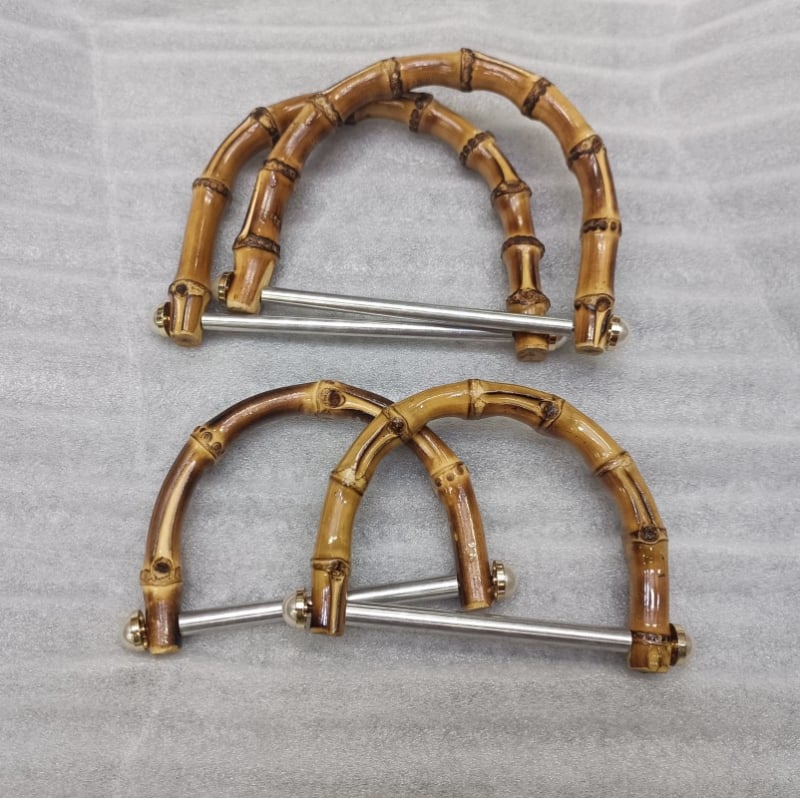 Bambuko rankena rankinei Morihiro – Medžiaga: Bambukas; U formos rankena; Bambuko žiedas; Modelis: vienos spalvos; Bagažinės priedai