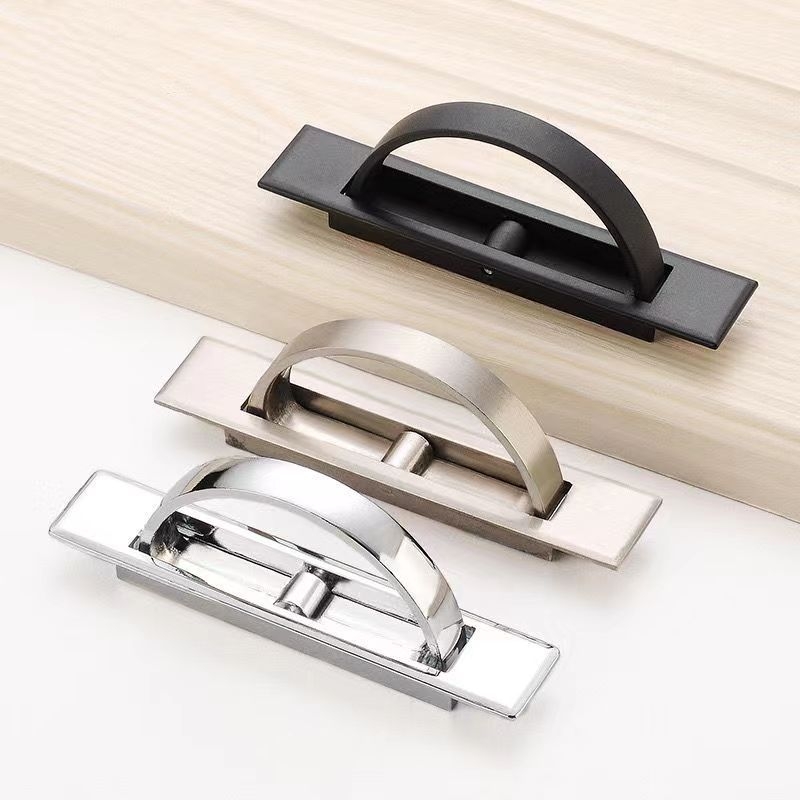 Skrivene ručice za ormar – japanski tatami stil, cinkova legura, elektroplatiranje, model C0036