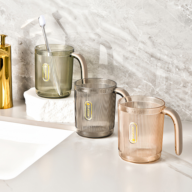 Ceașcă de clătire a gurii din plastic, etanșă și anti-scurgeri, formă regulată de poligon, strat unic