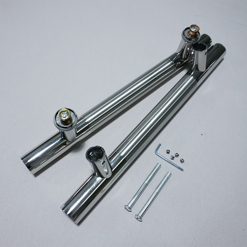 Mâner pentru ușă de sticlă — tambur rotund din oțel inoxidabil, stil modern minimalist, tratament de suprafață: șlefuire și polisare, pentru uși din sticlă și uși glisante.