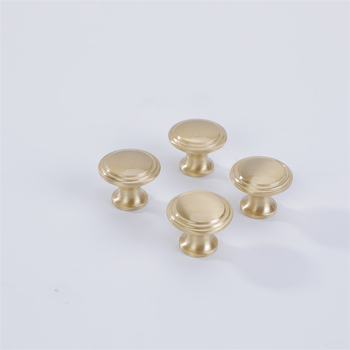 Mâner pentru dulap cu cap de ciupercă din alamă, finisaj periat, stil nordic minimalist, montaj cu o singură gaură, potrivit pentru garderobă, sertare și dulapuri de baie