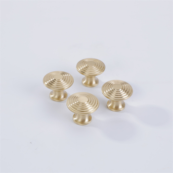 Mâner pentru dulap cu cap de ciupercă din alamă, finisaj periat, stil nordic minimalist, montaj cu o singură gaură, potrivit pentru garderobă, sertare și dulapuri de baie