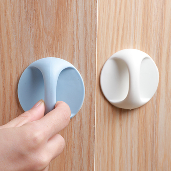 Mâner de ușă fără găuri pentru uși, sertare și dulapuri – fixare cu adeziv, push-pull, din plastic, model LLS-03