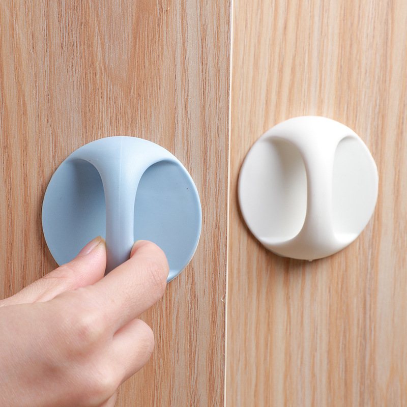 Mâner de ușă fără găuri pentru uși, sertare și dulapuri – fixare cu adeziv, push-pull, din plastic, model LLS-03