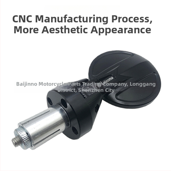 Motorratta tagaklaasi peegel, CNC alumiiniumist korpus, ümmargune konvekspeegel, mudel BJN-076, 17 mm juhtrauda sisemine auk, universaalne kõigile mootorratastele