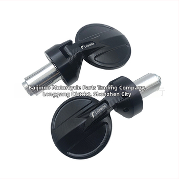 Motorratta tagaklaasi peegel, CNC alumiiniumist korpus, ümmargune konvekspeegel, mudel BJN-076, 17 mm juhtrauda sisemine auk, universaalne kõigile mootorratastele