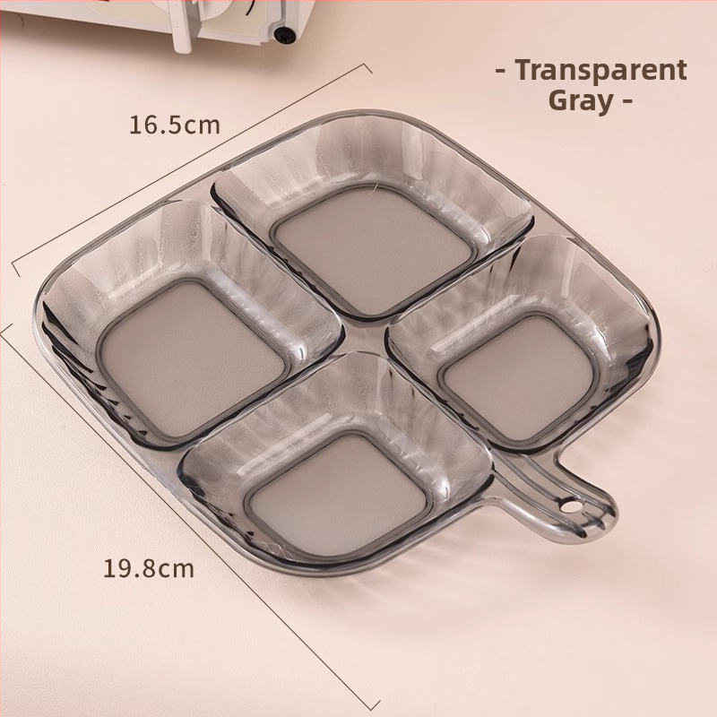 Defu чиния за приготвяне на храна – PP, хранително качество, с дръжка, разделена чиния