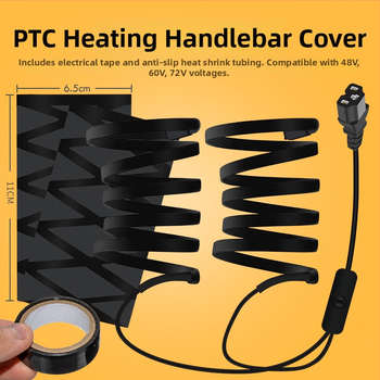 Soojendusega roolirõnga kate elektriliste sõidukite jaoks isesoojenemise funktsiooniga (elektriline soojus; sobib elektriautodele ja mootorratastele; ilma kohandusteta)