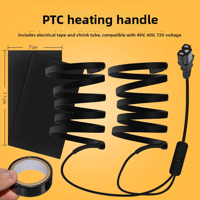 Soojendusega roolirõnga kate elektriliste sõidukite jaoks isesoojenemise funktsiooniga (elektriline soojus; sobib elektriautodele ja mootorratastele; ilma kohandusteta)