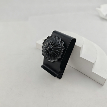 Mâner pentru sertar și dulap — design ciupercă-crizantemă, aliaj de zinc, montaj pe suprafață, turnare prin injecție, stil modern minimalist