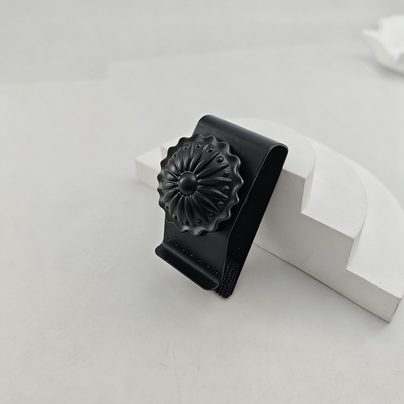 Mâner pentru sertar și dulap — design ciupercă-crizantemă, aliaj de zinc, montaj pe suprafață, turnare prin injecție, stil modern minimalist