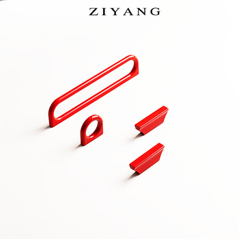 Szekrényajtó fogantyú, kör alakú, cink ötvözet, Zy1088, könnyed luxus stílus