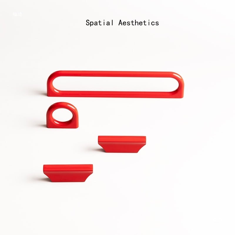 Szekrényajtó fogantyú, kör alakú, cink ötvözet, Zy1088, könnyed luxus stílus