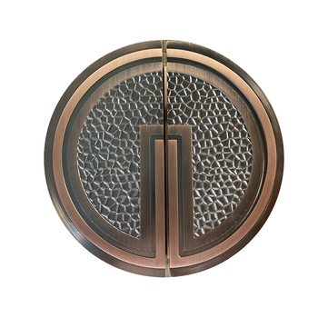 Mâner pentru ușă din sticlă – mâner din aliaj de aluminiu cu formă semicirculară; pentru uși din sticlă; brand Chengda; stil modern și simplu