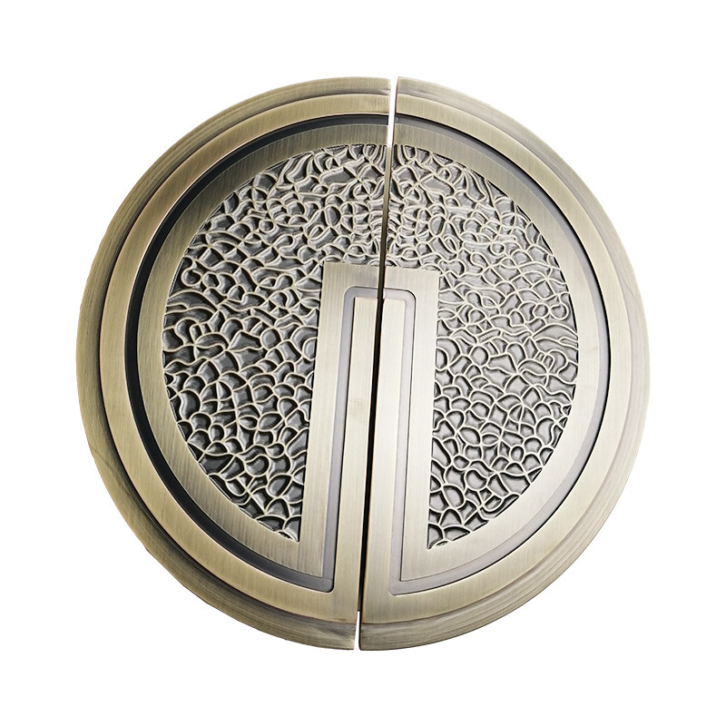 Mâner pentru ușă din sticlă – mâner din aliaj de aluminiu cu formă semicirculară; pentru uși din sticlă; brand Chengda; stil modern și simplu