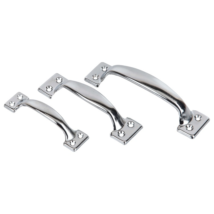 Mâner în formă de arc pentru dulapuri și sertare, model ZB-LS-01; Material: Fier; Stil: Simplitate modernă; Potrivit pentru dulapuri, sertare, uși din lemn și uși glisante.