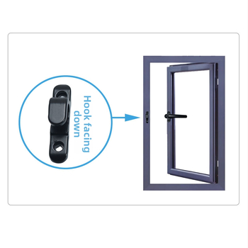 Kvaka za prozor od aluminijske legure, za prozor sa vanjskim otvaranjem, s blokadom, model Handle 01