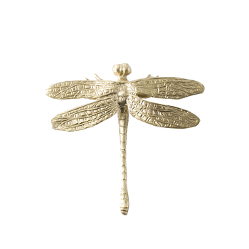 Držač ormara od mesinga s oblikom dragonfly/butterfly, moderni minimalistički stil, završna obrada dewaxing sealing glaze