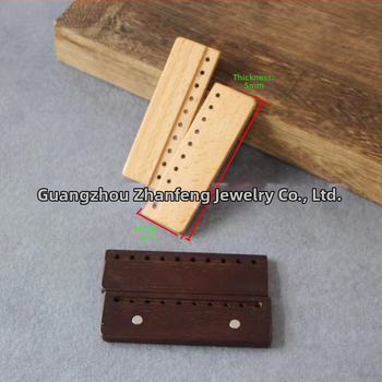 Junfeng magnetilised puidust klipsud kottidele – ruudukujulised klipsud aukudega, pagasi aksessuaarid