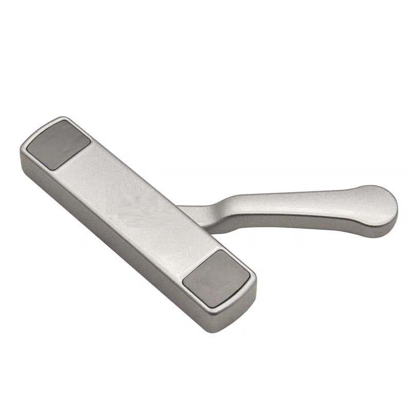 Aluminijska kvaka za prozor s bravom, tanak profil, bočni otvor, integrirana mreža za prozor