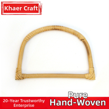 Pagasire käepide viinivõlvi kiududest, poolringikujuline kuju, triibuline muster, hingav, antibakteriaalne, kulumiskindel