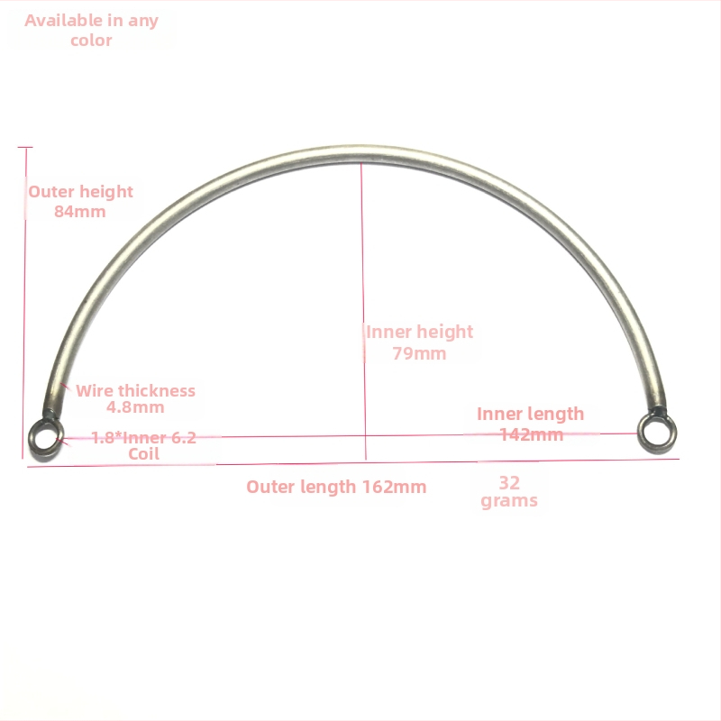 Metāla riņķveida rokturis somai — Hand satchel modelis, zīmols Jiansisi hardware, pielāgojama, derīga somām un dāvanu kastēm