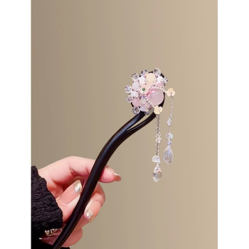 Дървена щипка за коса, винтидж стил, аксесоар за глава, есен 2025 издание