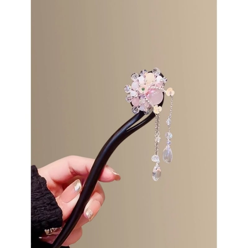 Дървена щипка за коса, винтидж стил, аксесоар за глава, есен 2025 издание