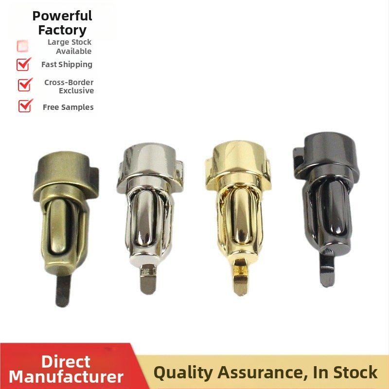 Somu metālisko piederumu komplekts: aizslēgas mehānisms un sprādze DIY ādas somām — Buckle modelis, zīmols Long Song Metal, piemērots modes somām, licencēta privātā zīmola