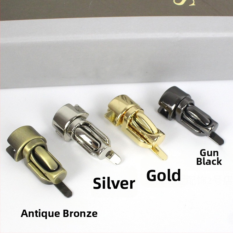 Somu metālisko piederumu komplekts: aizslēgas mehānisms un sprādze DIY ādas somām — Buckle modelis, zīmols Long Song Metal, piemērots modes somām, licencēta privātā zīmola