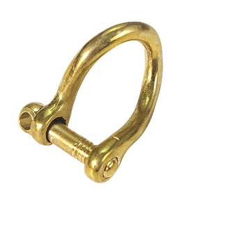 Mosazna D-oblik kopča za ključni lanac i dodatak torbi, model XBA015, ručna izrada
