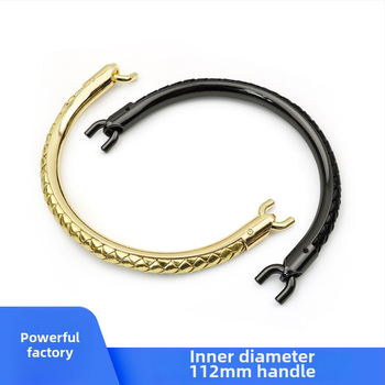 Mâner metal pentru geantă, aliaj de zinc + piele PU, inel semicircular, accesorii pentru bagaje Meters