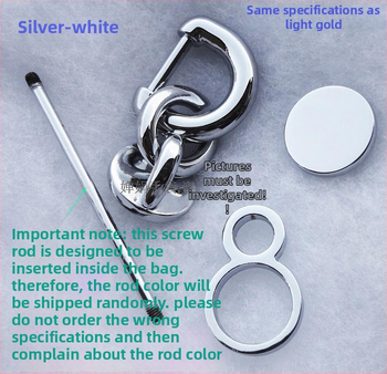 Cârlig metalic pentru geantă – Shrimp Button, accesorii pentru bagaje, nasture din piele, primăvara 2024